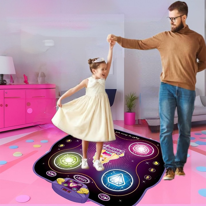 MATA MUZYCZNA DO TAŃCZENIA 9 TRUDNOŚCI LED ZABAWKA BLUETOOTH DZIECI GRA