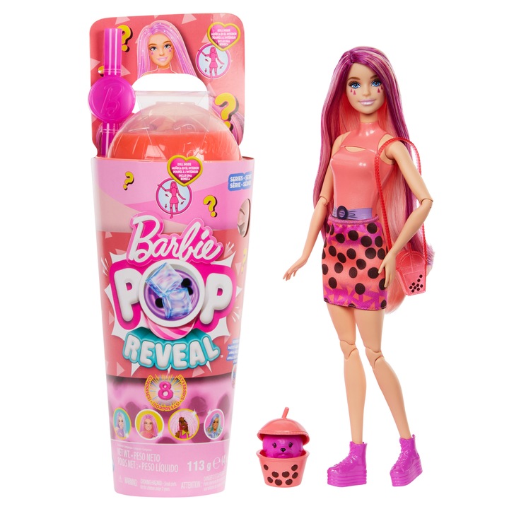Barbie Pop Reveal Mango Seria Bubble Tea Pachnąca lalka modowa