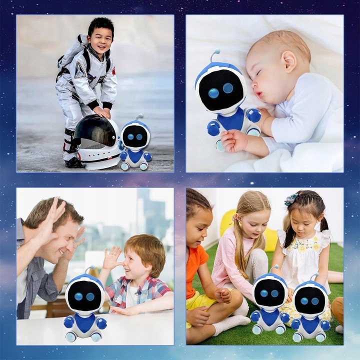 KOLEKCJONERSKA 30CM MIĘKKA ZABAWKA PLUSZOWY ASTRO BOT NA PREZENT URODZINOWY