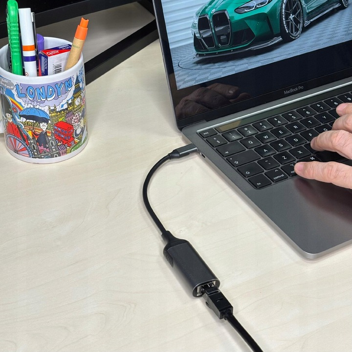 PRZEJŚCIÓWKA USB ETHERNET ADAPTER KARTA SIECIOWA LAN GIGABIT RJ45 1000MBPS