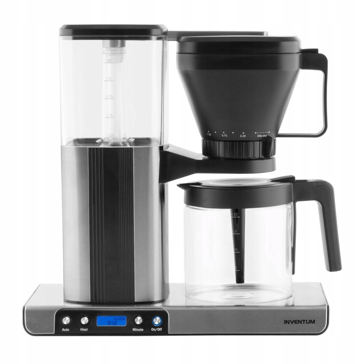 Ekspres Przelewowy do Kawy INVENTUM Timer Szklany Dzbanek 1,25l 1550W