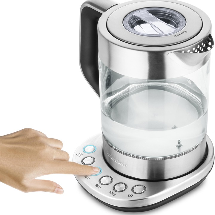 Czajnik Elektryczny Szklany z Podstawą Catler KE510 Poj 1,5L LED 2200W