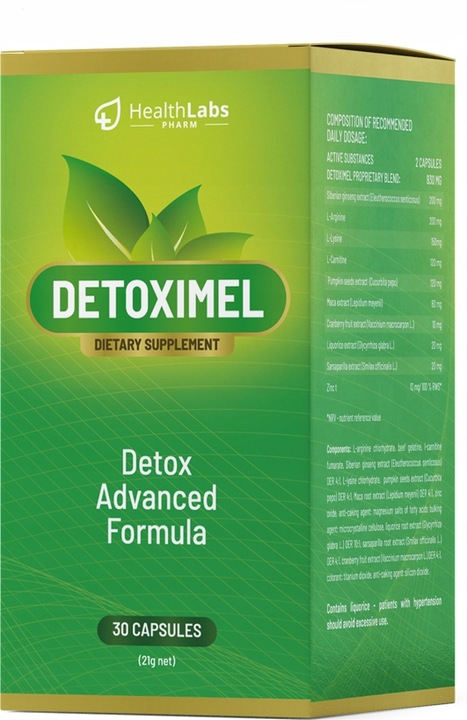 Detoximel Naturalne Oczyszczenie Organizmu Poprawa Samopoczucia Detox - HLP
