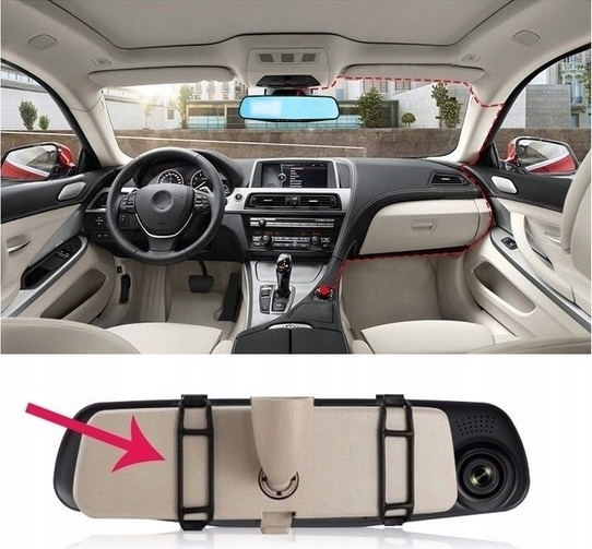 WIDEOREJESTRATOR KAMERA COFANIA LUSTERKO FULL HD