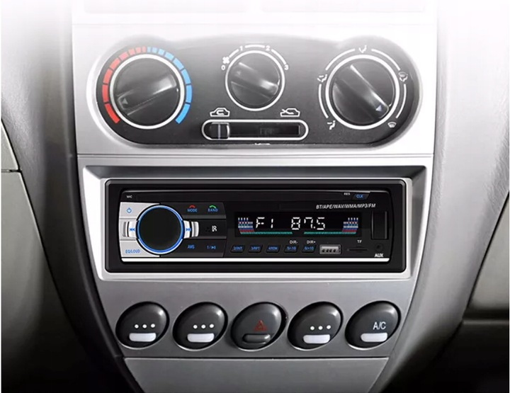 Radio Samochodowe 1DIN BLUETOOTH MIKROFON USB SD