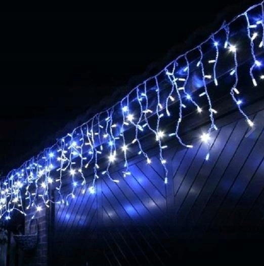 LAMPKI SOPLE 200 LED 10,5m + ISKRA FLASH białe ciepłe