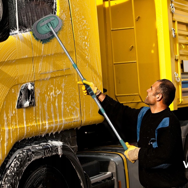 TELESKOPOWA SZCZOTKA MOP DO MYCIA SAMOCHODU 2W1+ ŚCIĄGACZKA DO MYCIA SZYB