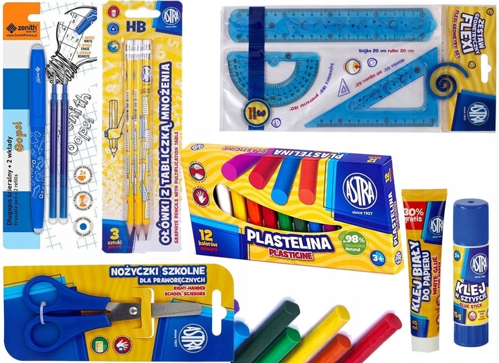 ASTRA WYPRAWKA SZKOLNA ZESZYTY TEMATYCZNE ZESTAW DO SZKOŁY klasa 4-8