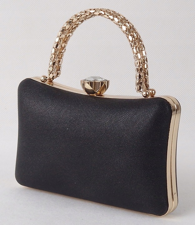 Torebka kopertówka puzderko wieczorowa elegancka wizytowa czarna