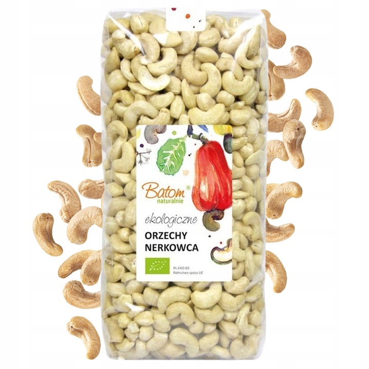 ORZECHY NERKOWCA Całe nerkowce naturalne jakość BIO 1kg chrupiące i pyszne