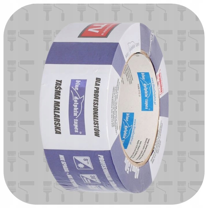 Taśma Malarska Niebieska Blue Dolphin Łatwe Usuwanie 38mm x 50m 2+1 GRATIS