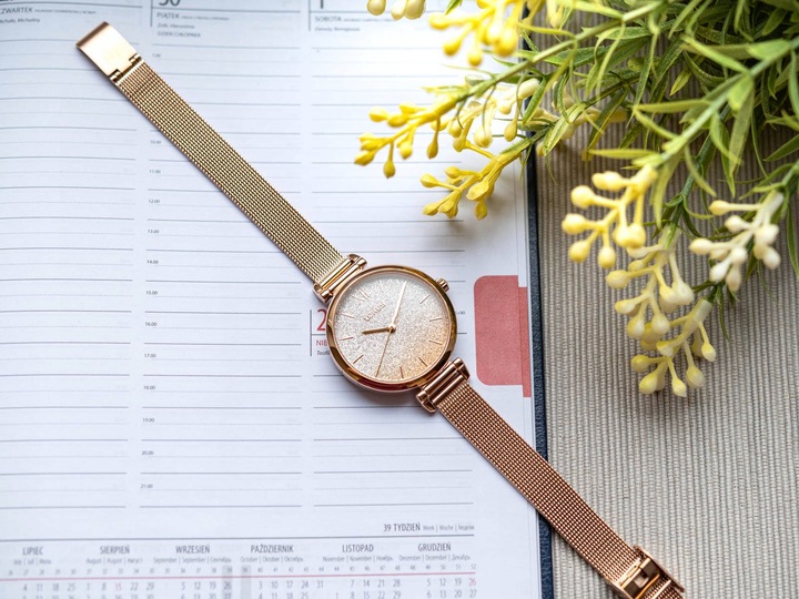 DAMSKI ZEGAREK LORUS RG232QX5 ELEGANCKI BROKATOWY BRANSOLETA MESH