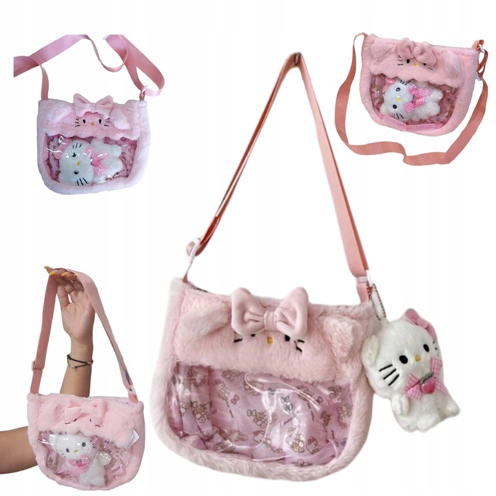 Torebka z Uroczym breloczkiem pluszowym Hello Kitty DZIECIĘCA MŁODZIEŻOWA