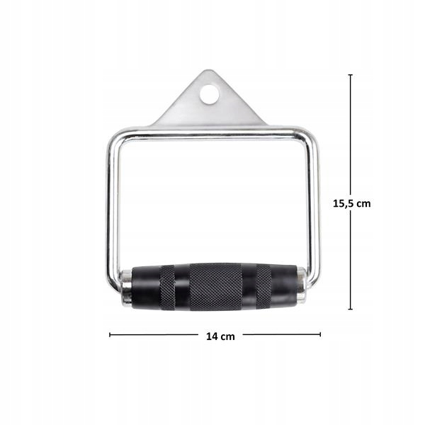 UCHWYT do atlasu Z obrotowym uchwytem GUMOWANYM stalowy kwadrat HMS UW01