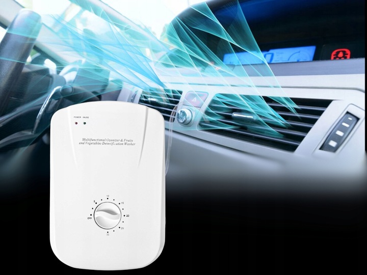 OZONATOR POWIETRZA GENERATOR OZONU JONIZATOR DOMOWY SAMOCHODOWY + TIMER