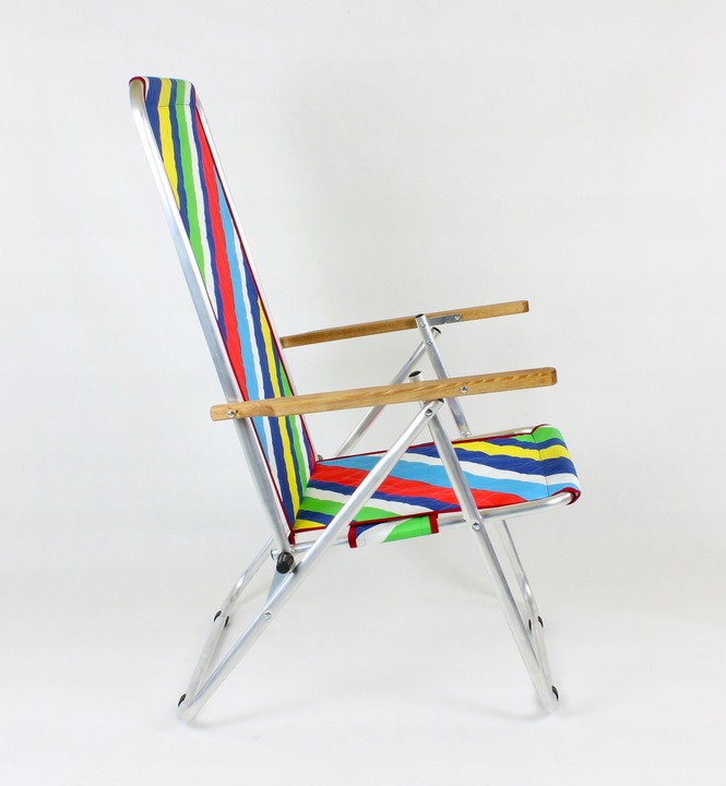 Leżak - krzesło plażowe, składane, turystyczne, dwie funkcje, MAX 120 kg TE