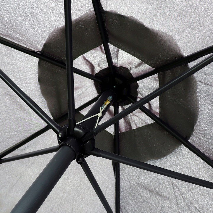 PARASOL OGRODOWY 300 CM DUŻY SKŁADANY REGULOWANY SOLIDNY ŁAMANY Z KORBKĄ