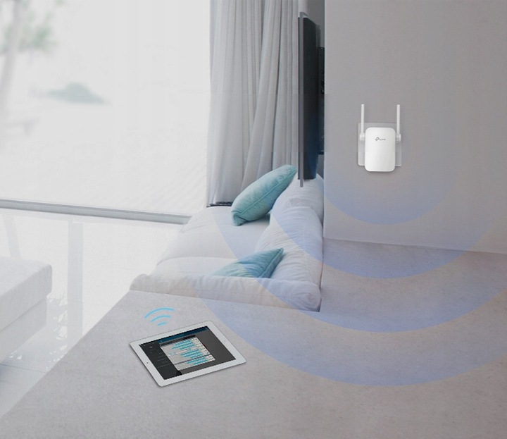 TPLINK WZMACNIACZ SYGNAŁU WIFI WA855RE REPEATER