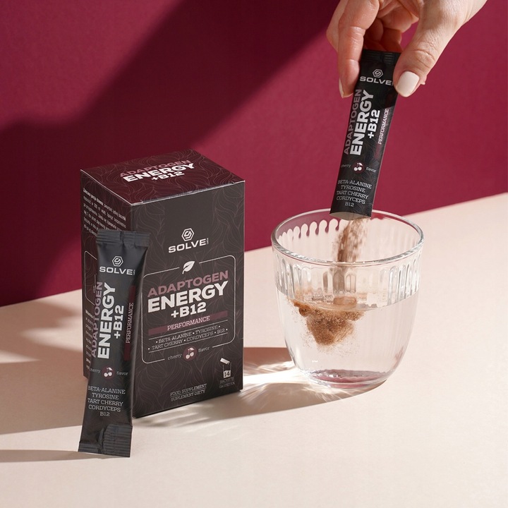 SolveLabs Adaptogen Energy + B12 14 saszetek