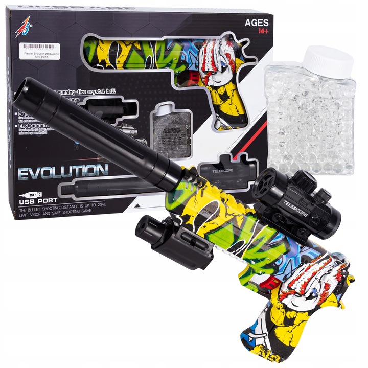 Karabin na kulki AIG Evolution graffiti + akcesoria