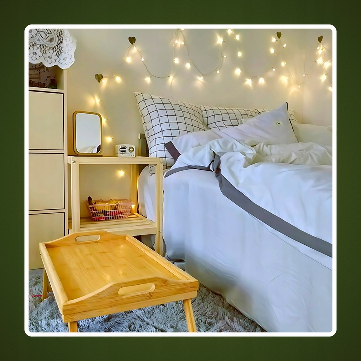 STOLIK ŚNIADANIOWY POD LAPTOPA DO ŁÓŻKA DREWNIANY SKŁADANY NA PREZENT TACA