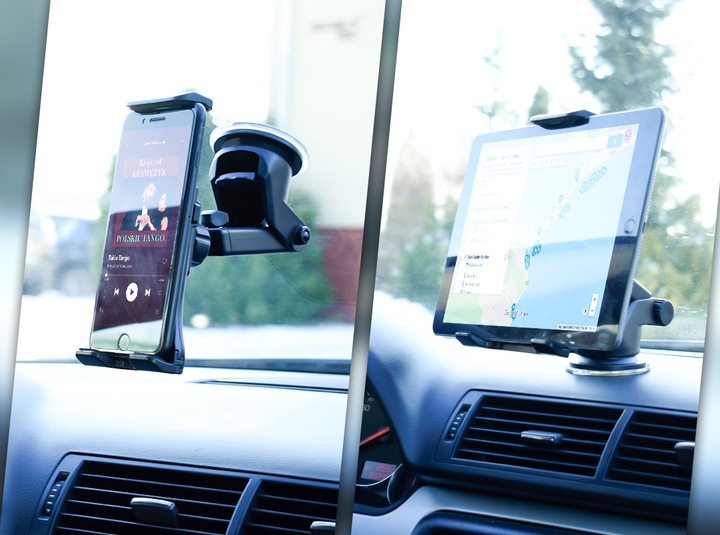 UCHWYT SAMOCHODOWY DO TABLETA 4-11' NA SZYBĘ DESKĘ