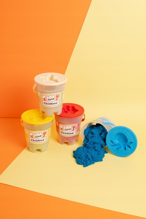 Piasek kinetyczny ChildGen z foremką NATURALNY 500g 0,5kg pachnący