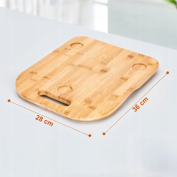 PODSTAWKA ŚLIZGOWA DESKA POD THERMOMIX TM5 TM6 PRZESUWNA OBROTOWA DREWNIANA