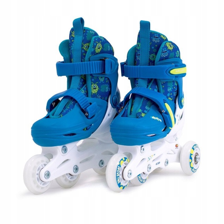 Zestaw Combo Monster LED łyżworolki regulowane dla dziecka 3w1 r. 30-33