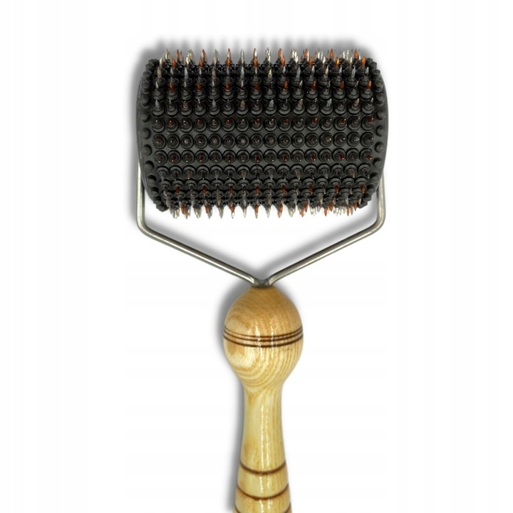 Aplikator LYAPKO WAŁEK do masażu z igłami uniwersalny CZARNY