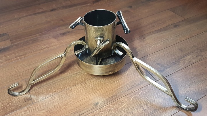 STOJAK NA POD ŻYWĄ CHOINKĘ ZE ZBIORNIKIEM MISKĄ NA WODĘ KUTY KOLEC STABILIZ