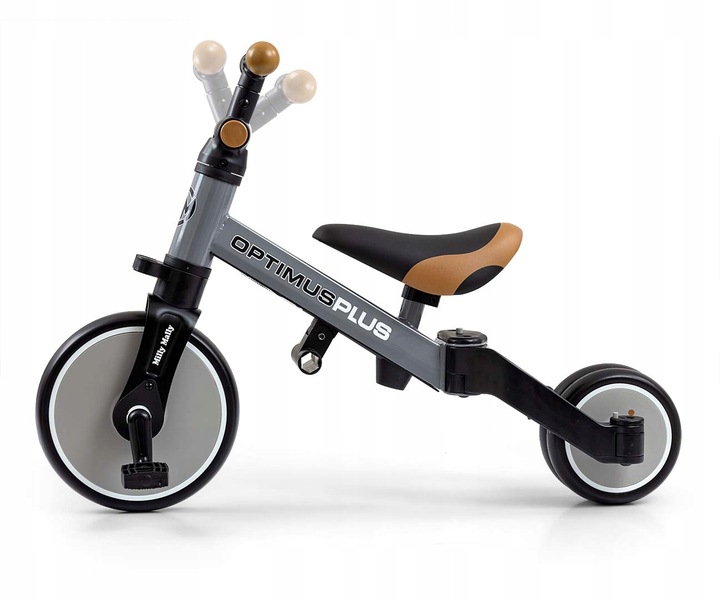 Rowerek 4w1 Milly Mally Optimus Plus Grey Sary