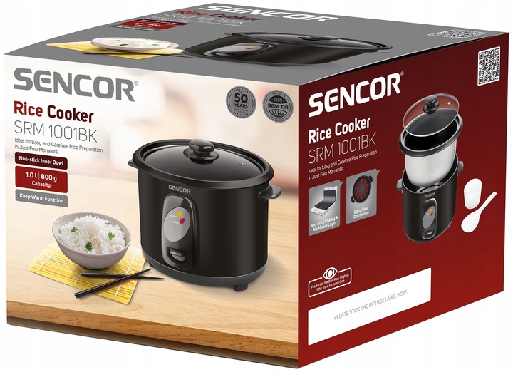 Garnek gotowania ryżu Sencor warzyw Ryżowar 1l Automatyczny Keep Warm