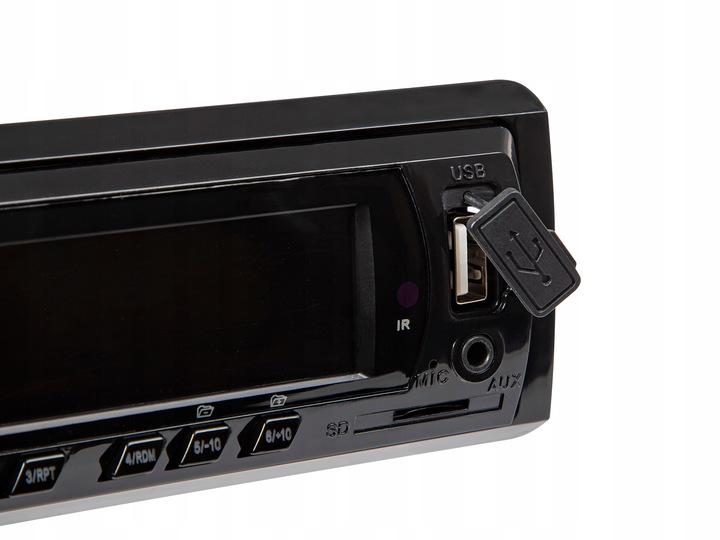 RADIO SAMOCHODOWE BLUETOOTH 1-DIN USB AUX SD MP3