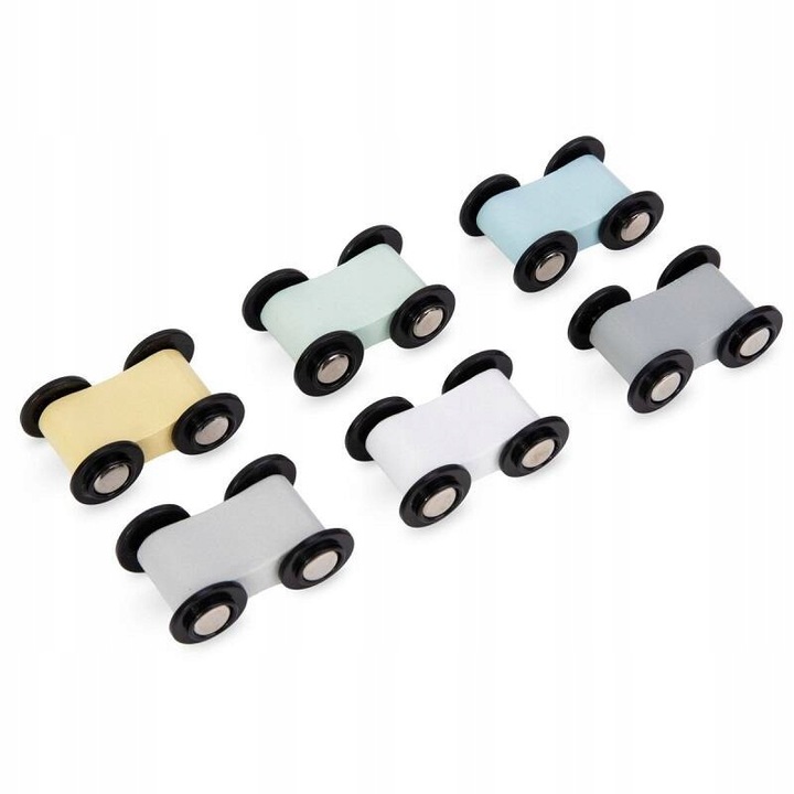 MAMABRUM Drewniany Tor Zjeżdżalnia Dla Samochodów 6 Pięter + 6 Autek