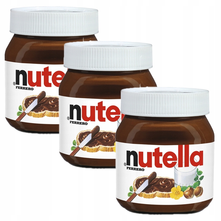 Pakiet 3 szt FERRERO KREM DO SMAROWANIA NUTELLA 350G