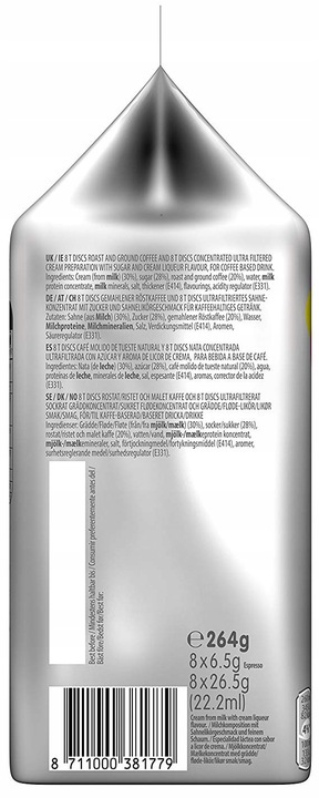 Kapsułki TASSIMO BAILEYS LATTE MACCHIATO 8szt