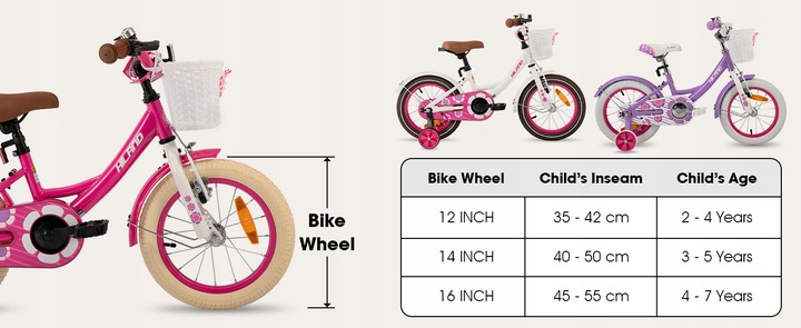 12-calowy rower dla dzieci 2-4 lat Koło treningowe Hand&Coaster Hamulec
