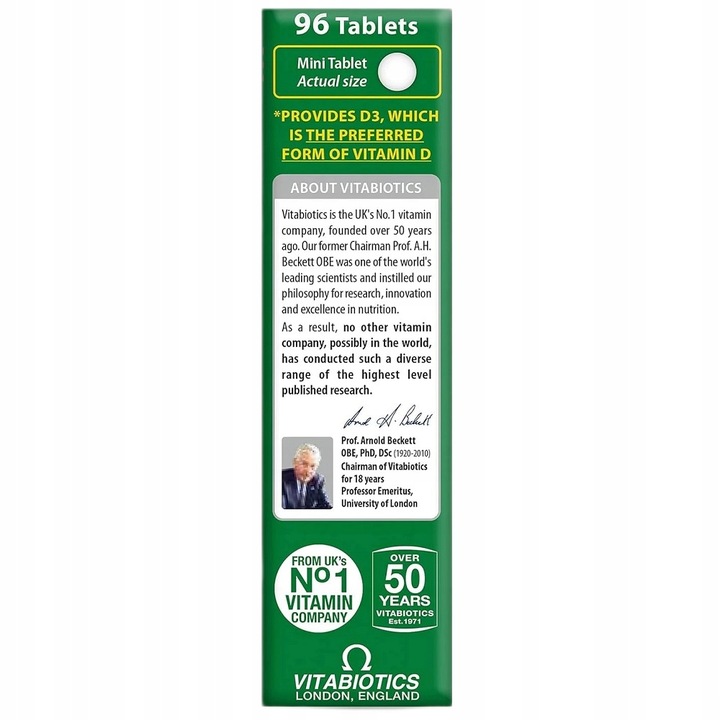 VITABIOTICS Ultra Vitamin D 2000IU Suplement diety WITAMINA D 96 tabletek