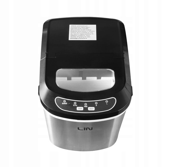 Kostkarka do lodu LIN Ice PRO-S12 Srebrny