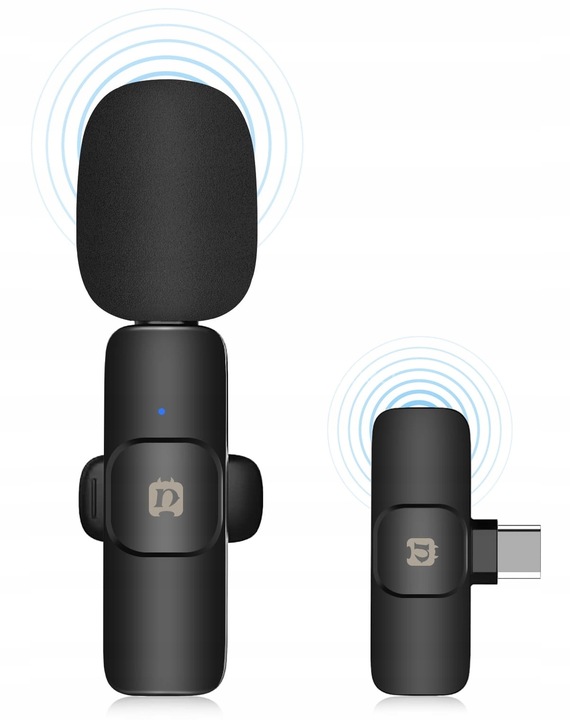 Bezprzewodowy Mikrofon Krawatowy na USB C PULUZ PU3082B