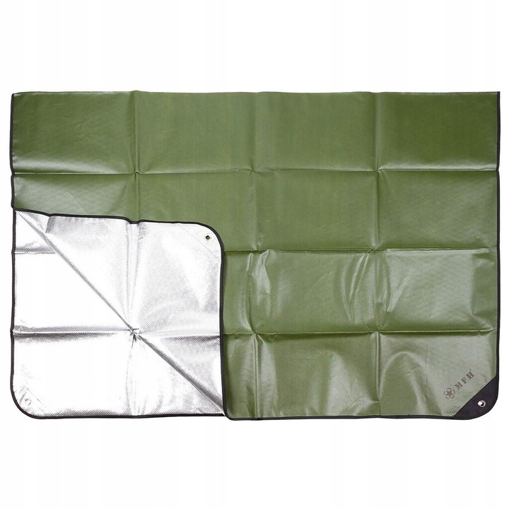 Koc termiczny podłoga namiotu MFH Emergency Tarp 210 x 150 cm Zielony