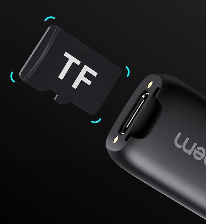 Mikrofon bezprzewodowy Hohem Lavalier Mic-01 (1 TX + 1 RX) Czarny, USB-C