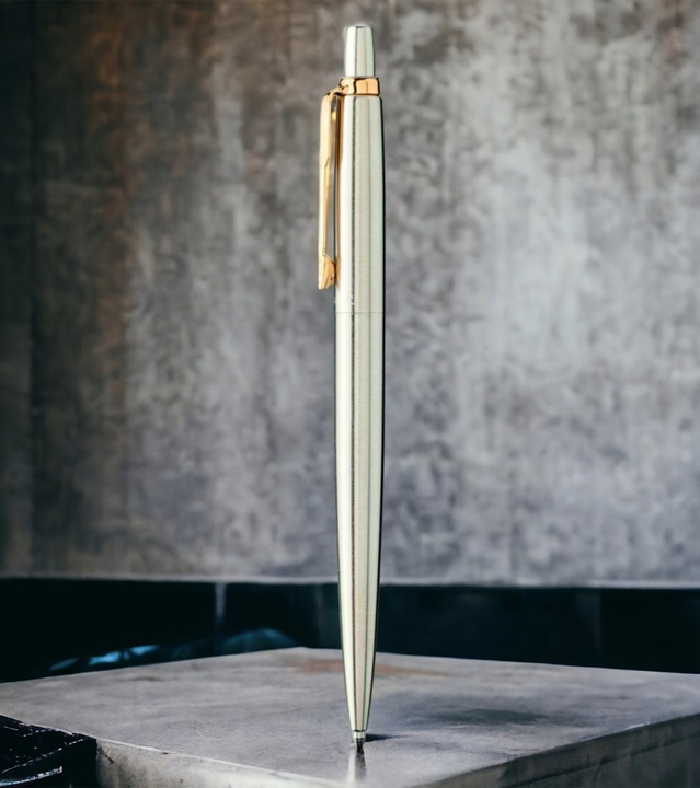 Długopis stalowy PARKER Jotter na prezent z WŁASNYM NAPISEM Z LOGO GRAWEREM