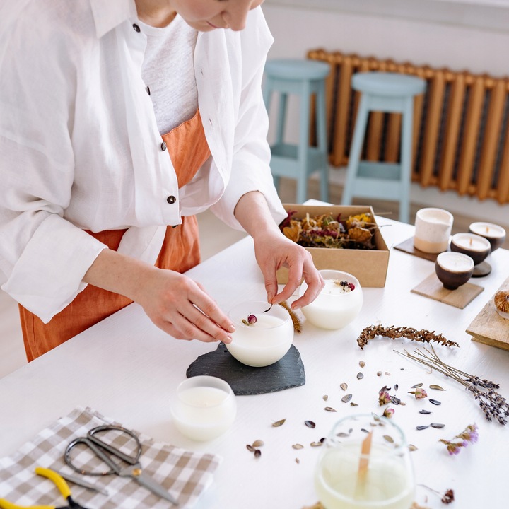 MEGA ZESTAW do Robienia ŚWIEC DIY w DOMU Świeczek Prezent na Święta DZIECKA