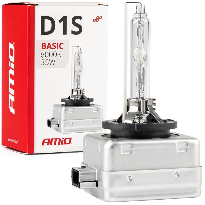 D1S 35W 1 żarówka ksenonowa żarnik XENON AMIO BASIC 6000K BARWA ZIMNA BIAŁA
