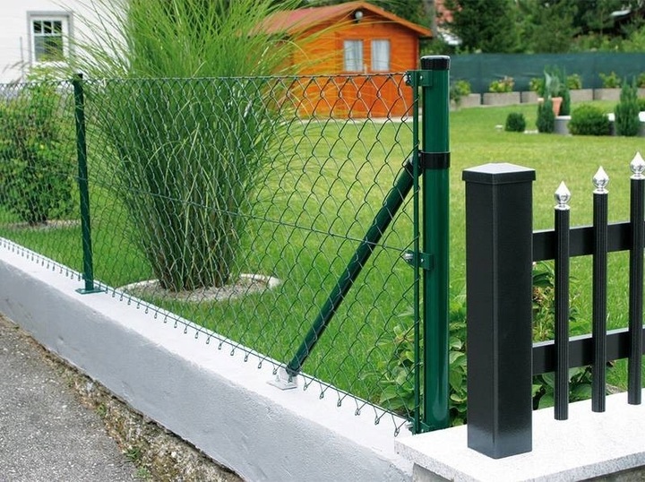 SIATKA OGRODZENIOWA 125 cm OCYNK + PCV ZIELONA drut 3,0 mm rolka 10mb 1,25m