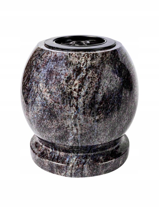 Ekskluzywny Wazon na Pomnik Wazon na Nagrobek Granitowy Fioletowy (Orion)