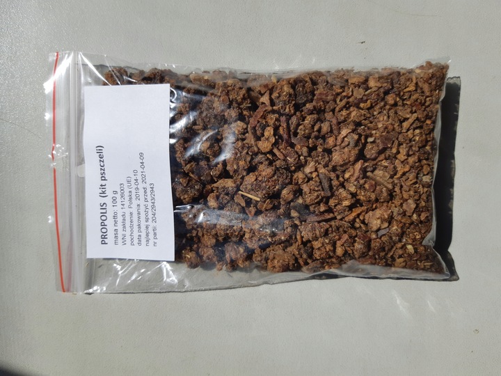 propolis (kit pszczeli) surowy polski 100 g