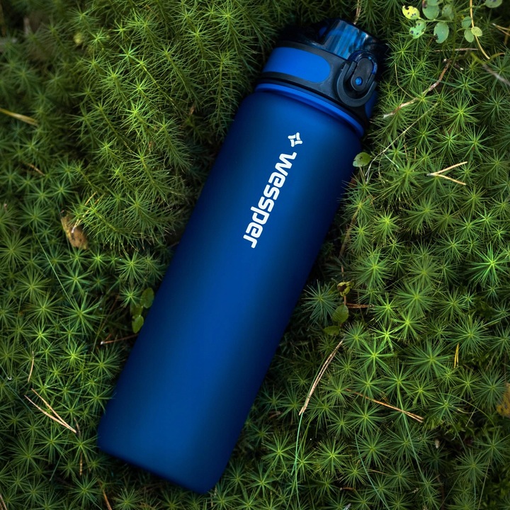 Wessper bidon na wodę 1l | Butelka filtrująca sportowa tritan 3x filtr